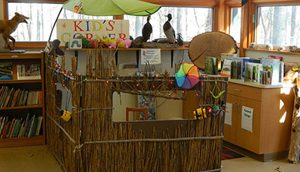 Kid play area inside Nature Center